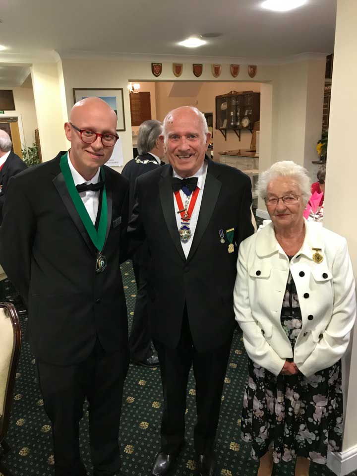 Deputy mayor dan dunbar and councillor margaret piper at the society of saint george dinner