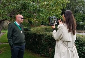 Alexa and Deputy Mayor Dan Dunbar